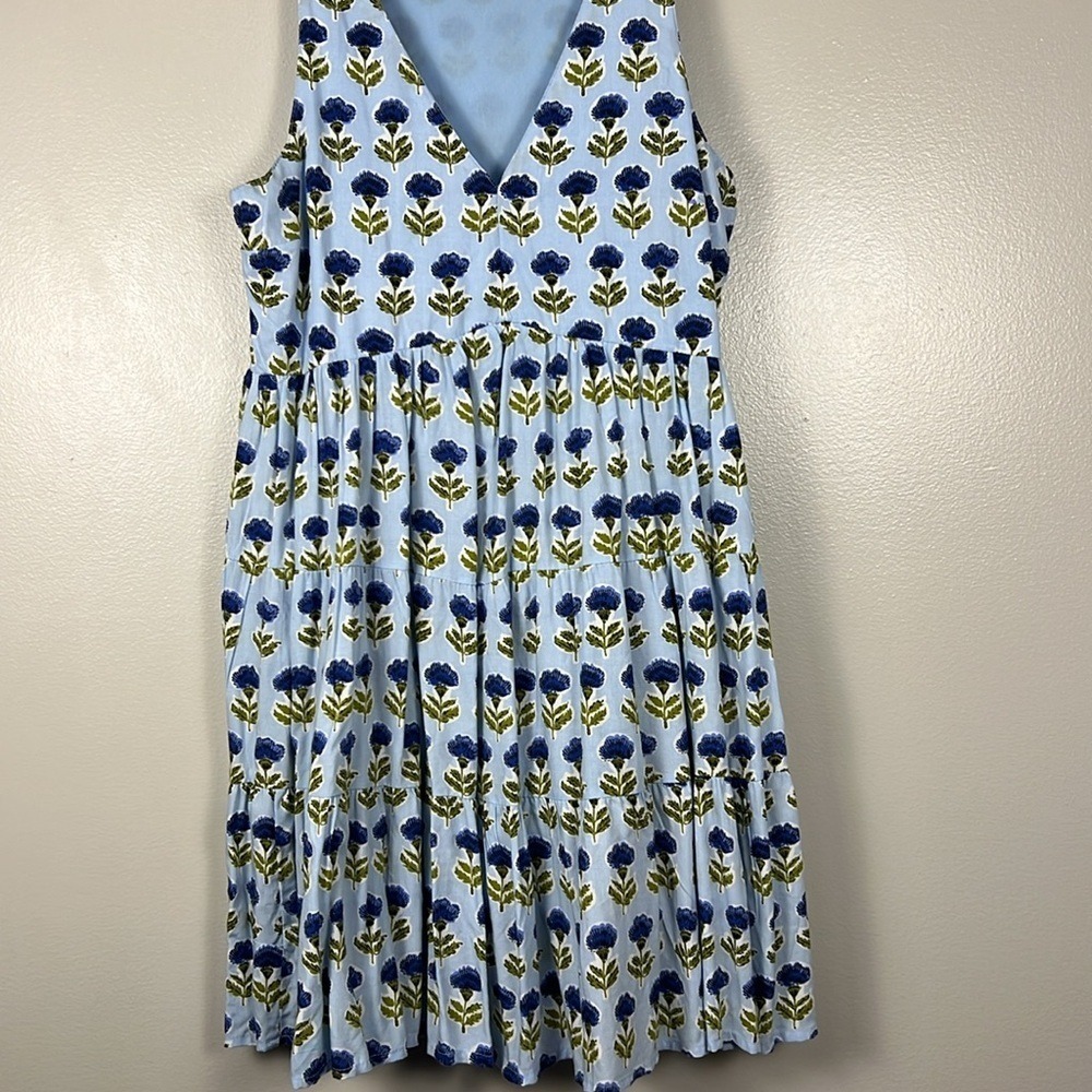 Sincerely Jules Tiered Floral Print Sleeveless V Neck Mini Dress Womens Size‎ S - Picture 4 of 12